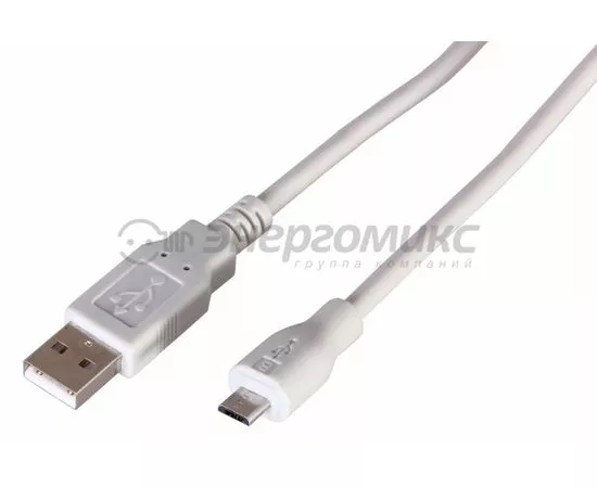 449277 - Кабель USB(A)шт. - microUSBшт. 1.8 м REXANT, серый 18-1164 (1)