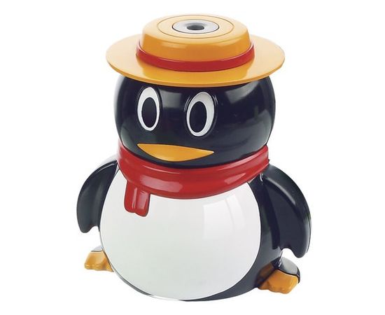 665014 - Точилка электрическая BRAUBERG Пингвин, питание от USB/4 батареек АА, 223569 (1)