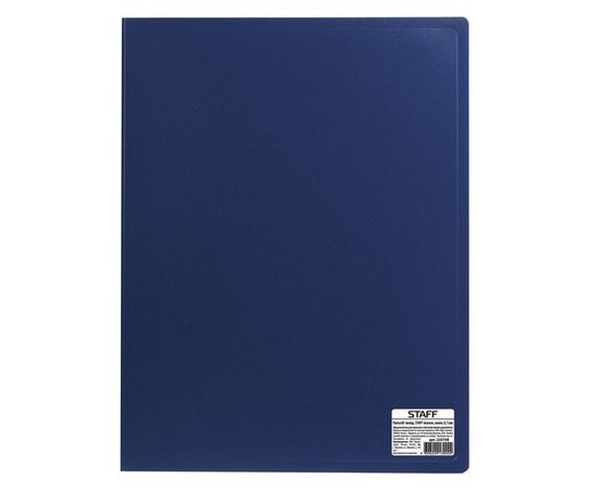 665169 - Папка 80 вкладышей STAFF, синяя, 0,7 мм, 225708 (1)
