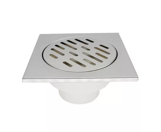 768075 - Aquant Трап квадратный 150х150мм,глян.нерж.решет,вертикальный,выпуск 73,2мм,ST3115-36-MR (1)