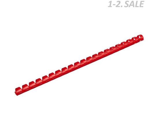 435454 - Пружины для переплета пластиковые ProMega Office 12мм красные 100шт/уп. (2)