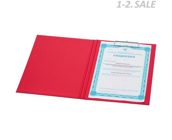 604913 - Планшет д/бумаг Attache A4 красный с верхней створкой 611515 (6)