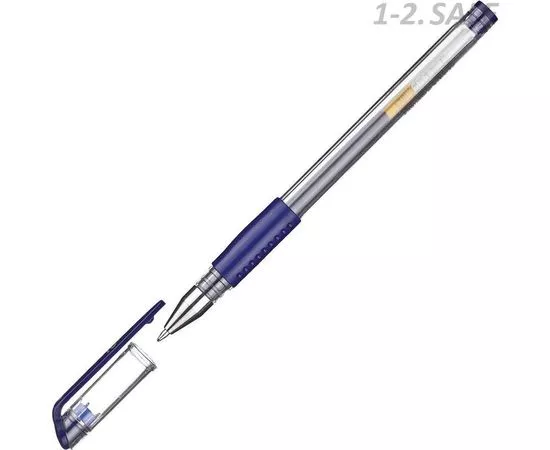 605057 - Ручка гелевая Attache Gelios-010 синий стерж, 0,5мм 613141 (1)