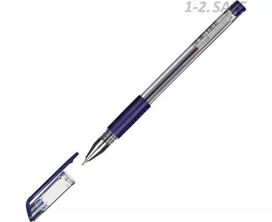 605064 - Ручка гелевая Attache Gelios-030 синий стерж, игольчатый, 0,5мм 613148 (1)