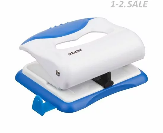 605101 - Дырокол Attache Master до 16 листов, белый/синий 611861 (1)