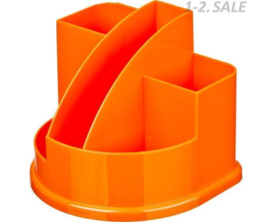 605140 - Подставка для канцелярских мелочей Attache fantasy, оранжевый 490038 (1)