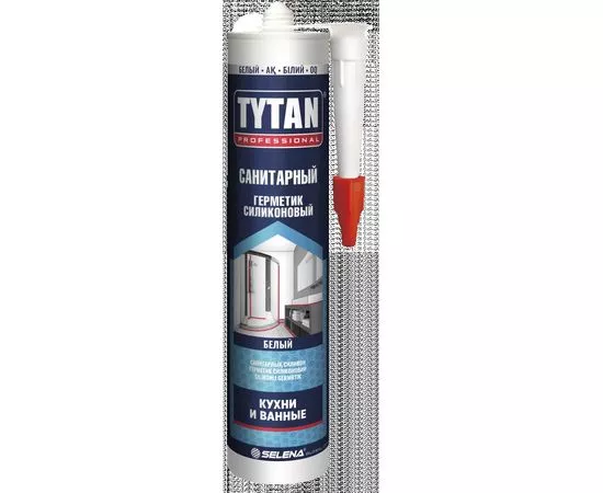 772550 - Tytan (Титан) Professional герметик силиконовый санитарный белый 280мл, арт.17974 (1)