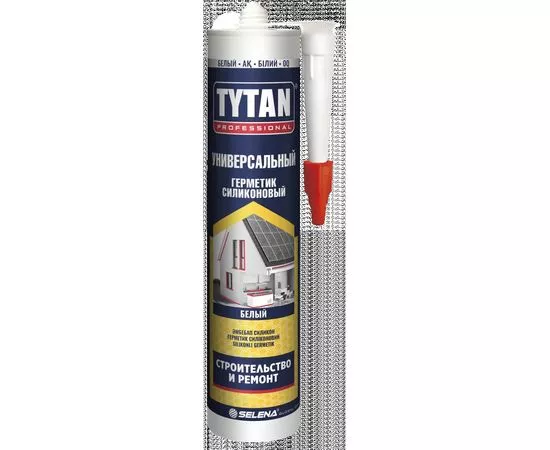 772552 - Tytan (Титан) Professional герметик силиконовый универсальный белый 280мл, арт.17899 (1)