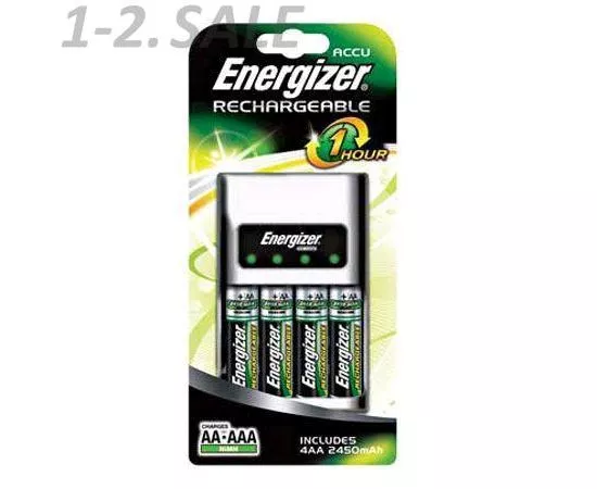 617512 - Зарядное устройство Energizer R03/R6x1/4 1HR Charger (акк.2R6x2300mAh) Е300321700 (1)