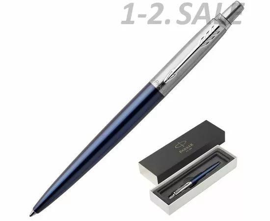 631699 - Ручка шариковая PARKER 2017 Jotter Cиний 1953186 синяя средняя Франция (1)