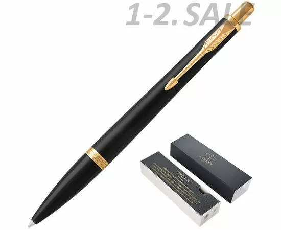 631719 - Ручка шариковая PARKER 2017 Urban Приглуш Черный  GT 1931576 средняя синяя (1)