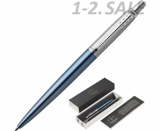 631727 - Ручка шариковая PARKER Jotter Waterloo Blue CT синий 1953191 Франция (1)