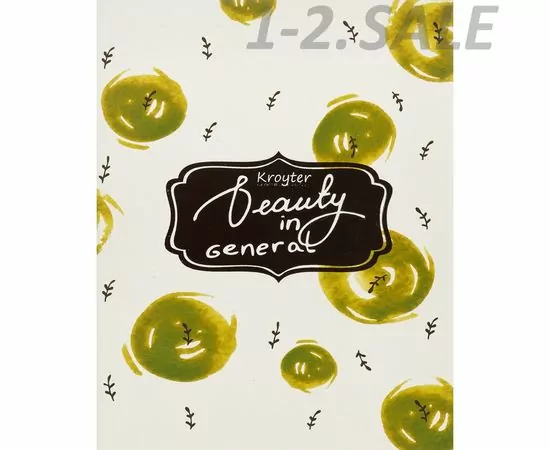 632042 - Тетрадь общая 48л BEAUTY, 65 гр/м, кл., тисн. фольгой, обл. 200 гр 07279 (1)