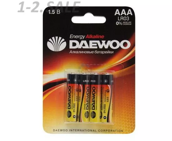 770159 - Элемент питания Daewoo Energy Alkaline LR03/286 BL2 (1)