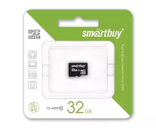 461679 - Флэш-карта (памяти) MicroSDHC 32Gb class10 SmartBuy без адаптера (1)