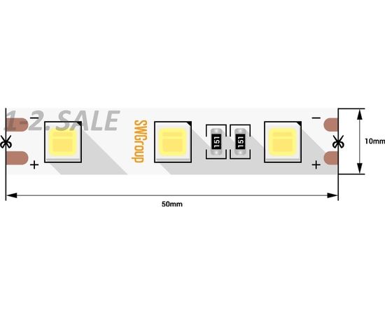 733844 - SWG Лента св/д (5м, цена за 1м) SWG560-4.1-14.4-WW (1)