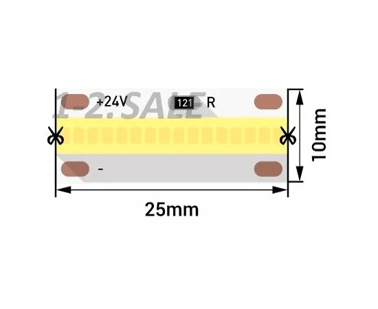 772565 - SWG/Design LED Лента св/д 24V DSG FOB NW 640L-V24-IP33 4000K 4K 640LED 14W/m (5м цена за метр) (1)