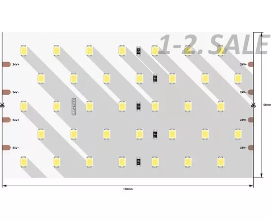 772579 - SWG/Design LED Лента св/д 24V 5x DSG 2835 WW 350L-V24-IP33 3000K 2K 875LED 31W/m LUX 2.5м цена за м (1)