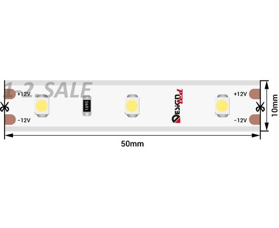 772604 - SWG/Design LED Лента св/д LUX 4.8W/m SMD3528 Закрытая (IP65) 6500K 6K 12V (5м цена за метр) (1)