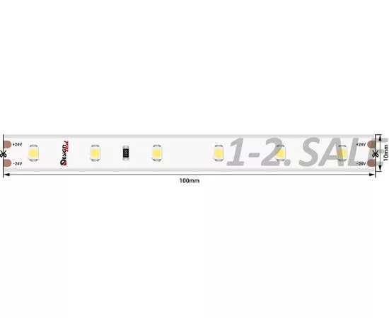 772605 - SWG/Design LED Лента св/д LUX 4.8W/m SMD3528 Закрытая (IP65) 6500K 6K 24V (5м цена за метр) (1)