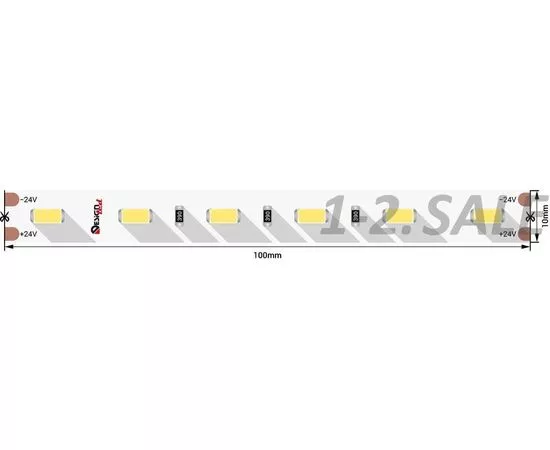 772635 - SWG/Design LED Лента св/д 24V DSG 5730 W 60L-V24-IP33 6500K 6K 300 LED 14.4W/m (5м цена за метр) (1)