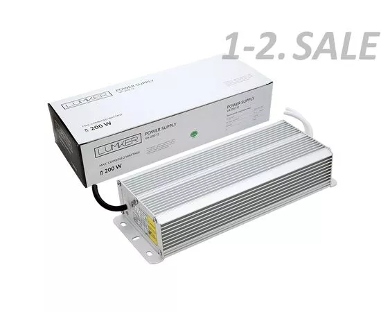 773524 - SWG/Lumker Al Блок питания(драйвер) для св/д ленты TPWL 200W герметич. IP66 12V 3 года TPWL-200-12 (1)