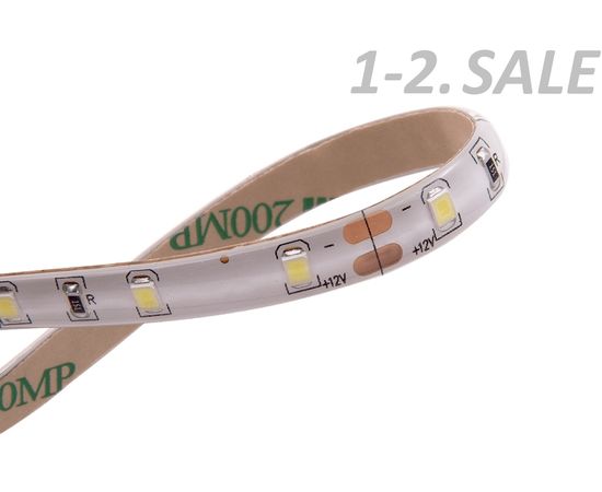 712594 - SWG Лента св/д стандарт 2835 60LED/m 4,8W/m 12V 200Lm/m (5м, цена за 1м) IP65 6000K-6500K 6K 1607 (4)