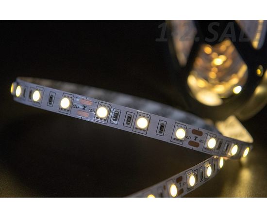 712697 - SWG Лента св/д эконом 5050 60LED/m 14,4W/m 12V 700Lm/m (5м, цена за 1м) 2800K-3200K 3K 2239 (5)