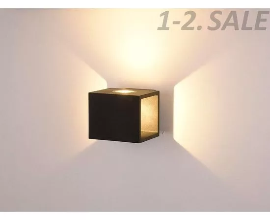 774305 - SWG/Design LED LED св-к св/д настенный LW-A0100A-BL-WW Черный 2x5W 3000K 2K (1)