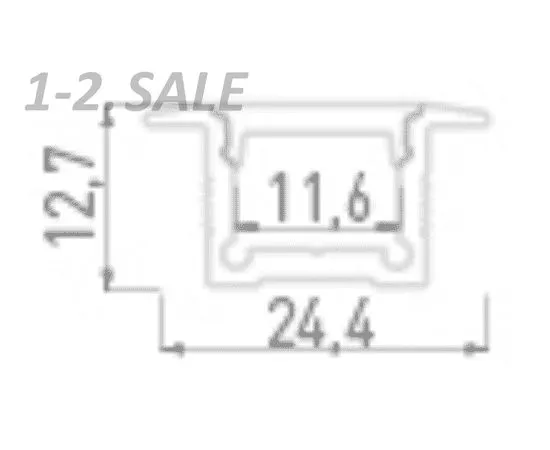 774449 - SWG/Design LED Алюминиевый профиль Design LED LE2613, 2500 мм (2)