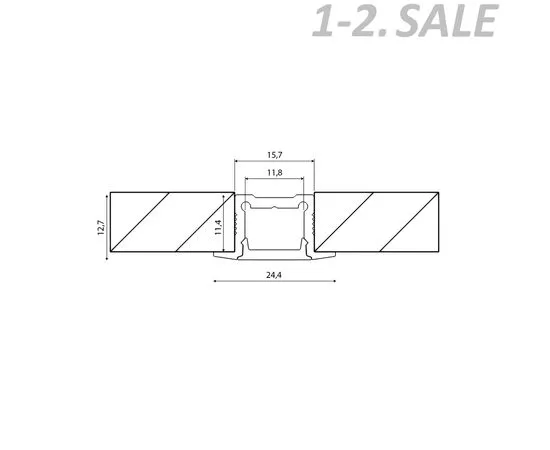 774449 - SWG/Design LED Алюминиевый профиль Design LED LE2613, 2500 мм (3)