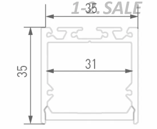 774460 - SWG/Design LED Подвесной алюминиевый профиль Design LED LS 3535, 2500 мм (6)