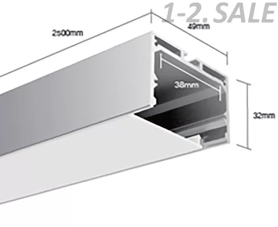 774462 - SWG/Design LED Подвесной алюминиевый профиль Design LED LS 4932, 2500 мм (2)