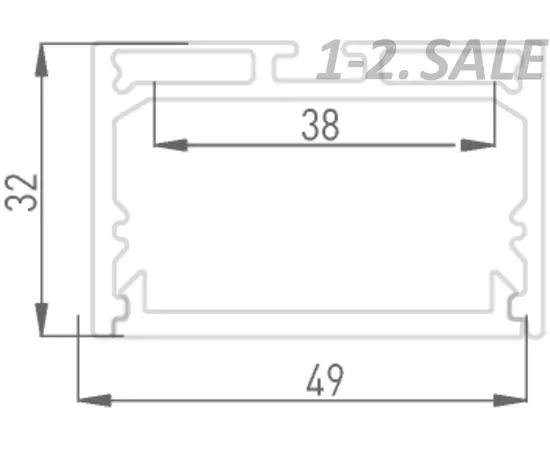 774462 - SWG/Design LED Подвесной алюминиевый профиль Design LED LS 4932, 2500 мм (3)