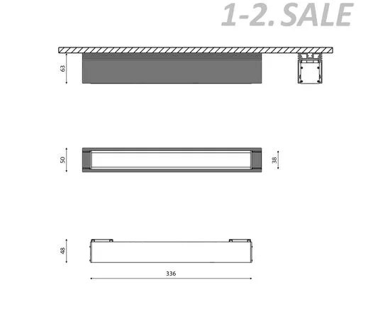 774495 - SWG/Design LED LED потолочный св-к св/д SY Черный 12W 4000 SY-601211-BL-12-NW (2)