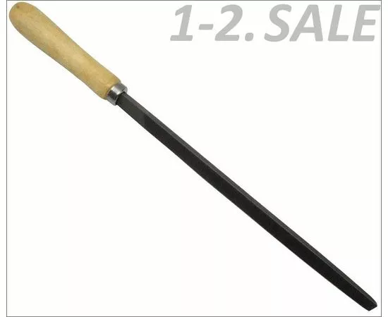 729605 - 3-ON Напильник с деревянной ручкой №2, трехгранный, 300 мм, 04-05-300 (2)