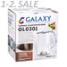 600826 - Чайник электр. Galaxy GL-0301 белый (диск, 1,5л) 2кВт, двойной корпус, нерж.сталь/пластик (10)