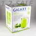 600830 - Чайник электр. Galaxy GL-0307 зеленый (диск, 1,7л) 2кВт, двойной корпус, нерж.сталь/пластик (10)