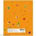 701482 - Тетрадь А5,18л,кл,скреп. №1 School Цветные фигуры Оранжевый 885432 (4)