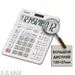 753230 - Калькулятор настольный ПОЛНОРАЗМЕРНЫЙ Casio GX-12B-WE  12 разрядов белый 735820 (3)