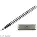 754173 - Ручка перьевая DIPLOMAT Traveller stainless steel F синий D10057495 1006789 (2)