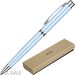 754188 - Ручка шариковая Attache Selection Topaz, с пов.мех., синий, футляр 887018 (2)