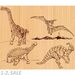 756396 - Выжигание Доски для выжигания 5шт. серия Динозавры, 02745 915237 (3)