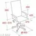 776170 - Кресло UP_EChair 223 PC ткань красная С02, хром 754096 (2)