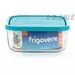 687095 - Bormioli Rocco контейнер стекло Frigoverre квадратный 15*15 см, 750 мл, с синей крышкой B387870 (5)