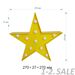 718632 - APEYRON св-к св/д ночник Звезда 3W(250lm) (2xR6) 270x270x27 желтый 12-24 12-24 (4)