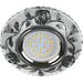 622618 - Ecola LD7071 MR16 GU5.3 св-к Круг Розы подсветка 4K Черный/Хром 25x95 FK16CREFB (10!) (1)