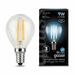 650796 - Gauss Filament лампа Шар G45 E14 9W(710lm) 4100K 4K 80x45 филамент (нитевидная), прозр. 105801209 (1)