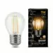 650797 - Gauss Filament лампа Шар G45 E27 9W(680lm) 2700K 2K 80x45 филамент (нитевидная), прозр.105802109 (1)