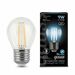 650798 - Gauss Filament лампа Шар G45 E27 9W(710lm) 4100K 4K 80x45 филамент (нитевидная) прозр.105802209 (1)